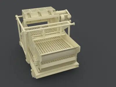 mining screen 3D model