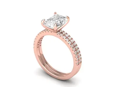 Wedding Ring 3D print model 76