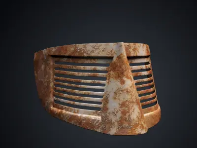 French Visor - Armor - World War 1 Low-poly 3D model