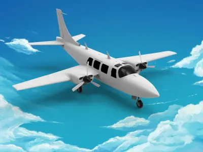 Piper Aerostar 3D model purchase