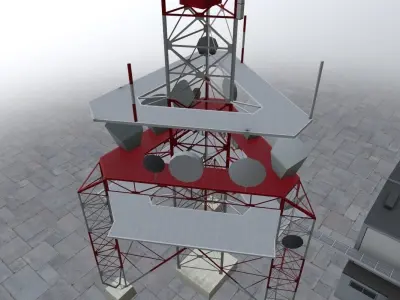 Innsbruck Patscherkofel Low-poly 3D model