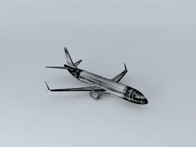 Template - Boeing 737 MAX 9 Free 3D model