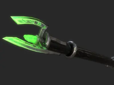 Fantasy Stylish- Wand of Vand Low-poly 3D model