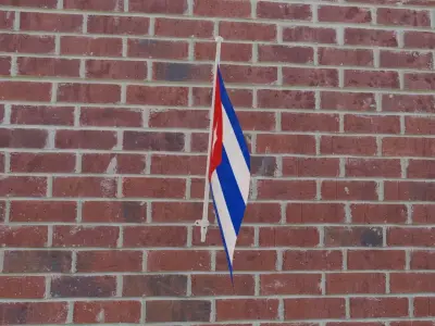 Flag of Cuba 3D model