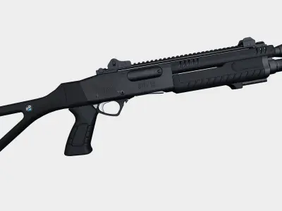 Fabarm STF12 compact Low-poly 3D model