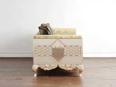 Vistera Art Deco Yatak Odasi Couch 3D model