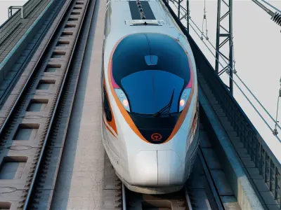 CR400BF The Fuxing CR400BF EMU 3D model purchase