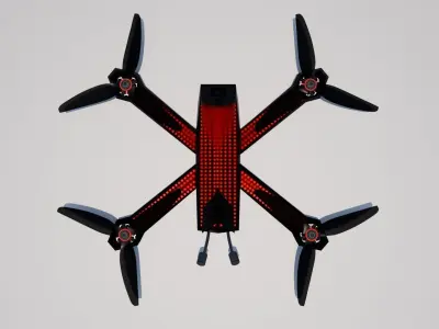 DRL Racer 4  Low-poly 3D model
