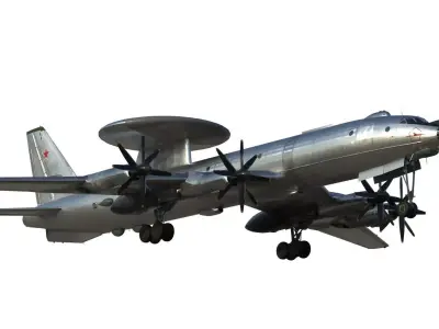 Tu-126 AWACS 3D model