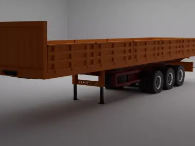 TRAILER FLATBED  3D model