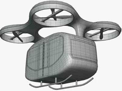 Passenger drone concept 3D model