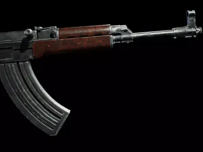 PBR - VZ-58 Woodstock Assault Rifle  - Game-Ready 3D Asset Low-poly 3D model