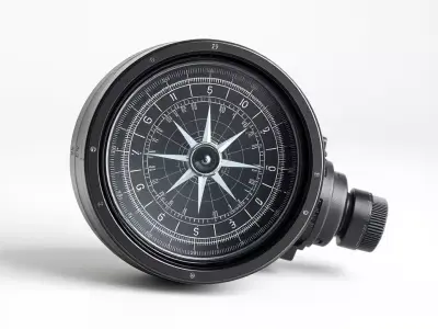 Nautical Compass Model Pack  Precision Navigation Instrument Low-poly 3D model