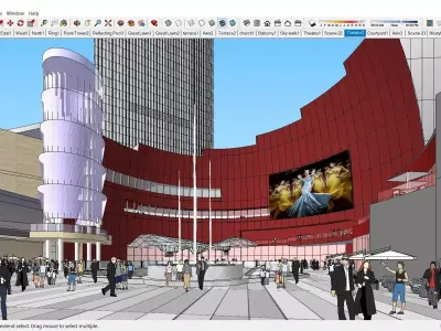 Sketchup Commercial Complex PP2 3D model