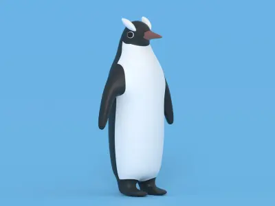 Cartoon Penguin 3D model buy