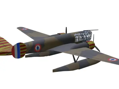 Liore et Olivier LeO H-47 Low-poly 3D model