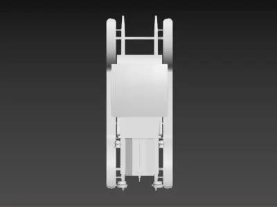 3D model of an early 20th-century automobile Low-poly 3D model