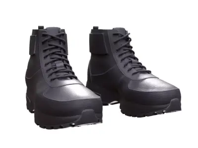 Boots Low-poly 3D model shop