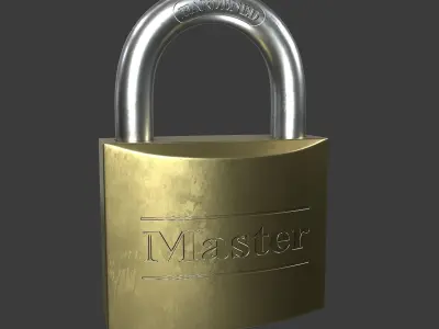 Padlock 3D model by alexsoft
