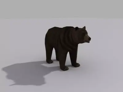 a beer bear Free 3D model