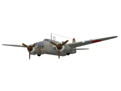kawasaki Ki48 Lily 3D model buy