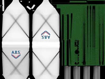 ABS Bag Silo Low-poly 3D model