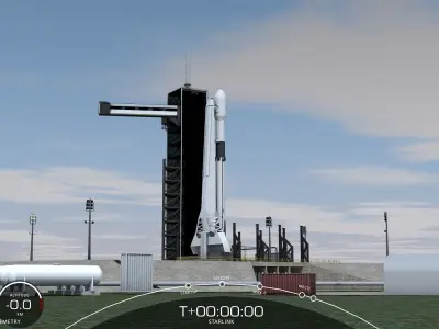 Spacex Kennedy-Center Base 3D model