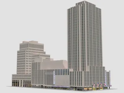 Radio City Music Hall Building 1270 Avenue 3D model