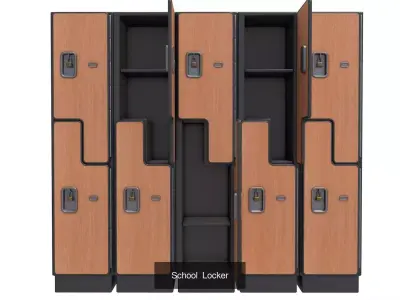 Sports Gym Locker  collection 3D Model Pack