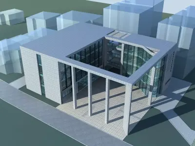 Office Building 3D model 212