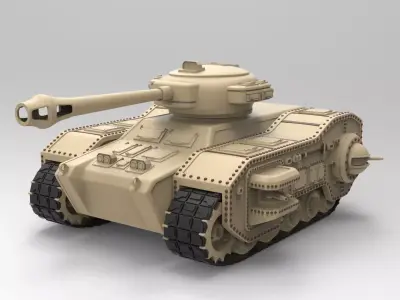 Tank 3d model toy 3D model