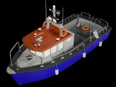 Fishing Boat 3D print model
