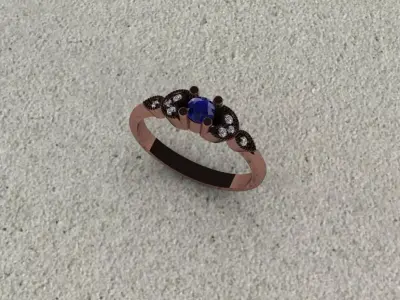 Marquise Ring  3D print model purchase