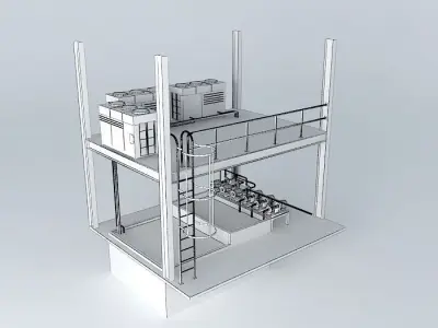 Plant cooling system HDP Free 3D model