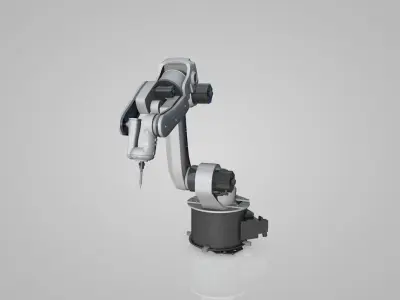 industrial robot arms  3D model