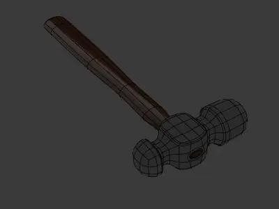 Hammer Free low-poly 3D model 4