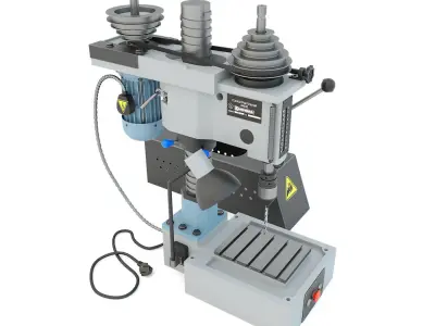 Machine tool desktop drilling press vertical 2M112 3D model