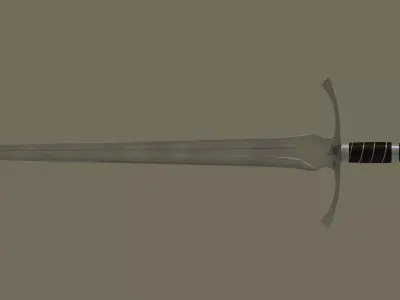 Sword of Aragorn Low-poly 3D model