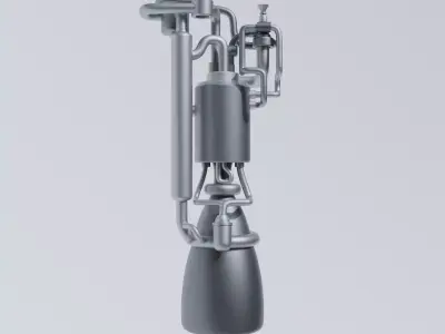 Scifi Thermonuclear Propulsion Engine Concept  3D model