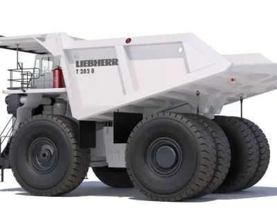 Dump Truck Liebherr T282B 3D model