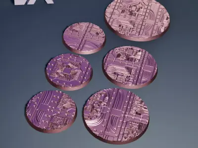 HD Base Set 25 - Circuit Panels 3D print model