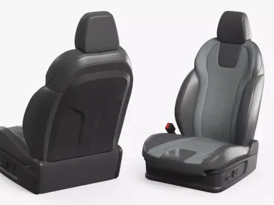 Modern Vehicle Seat With Arm Support 3D model