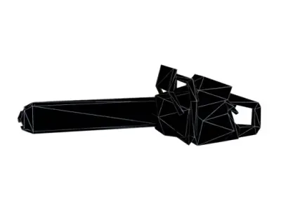chainsaw Low-poly 3D model purchase