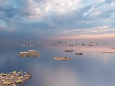 Ancient Stone Garden 3D model