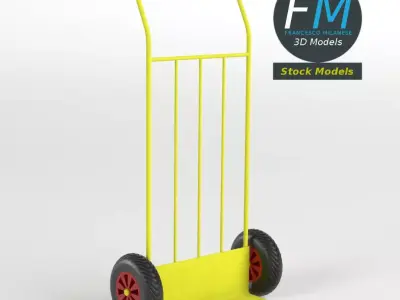 Parcel trolley sack truck 3D model