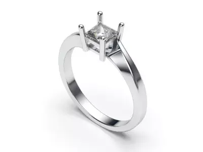solitaire with ring sizes  8 part S68 3D print model