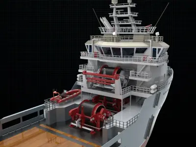 AHTS Ship 3D model