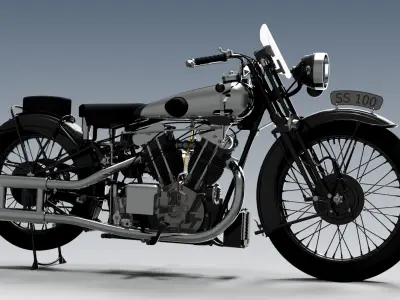 Brough-superior-ss100 3D model