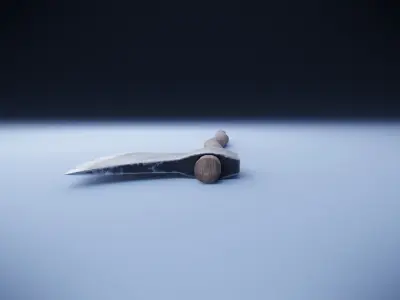 Lumberjack ax Low-poly 3D model