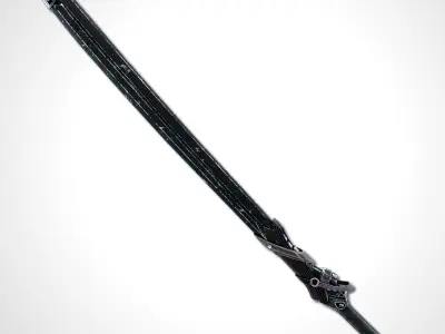 Dark Long Blade - Remake Low-poly 3D model